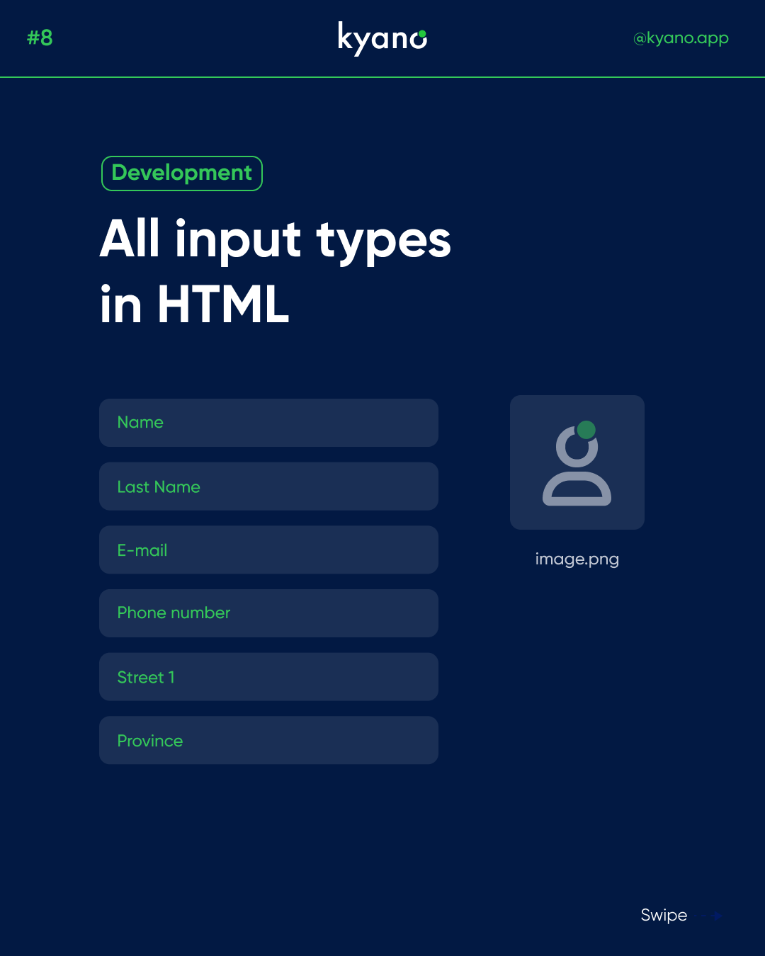 All HTML Input Types – Kyano